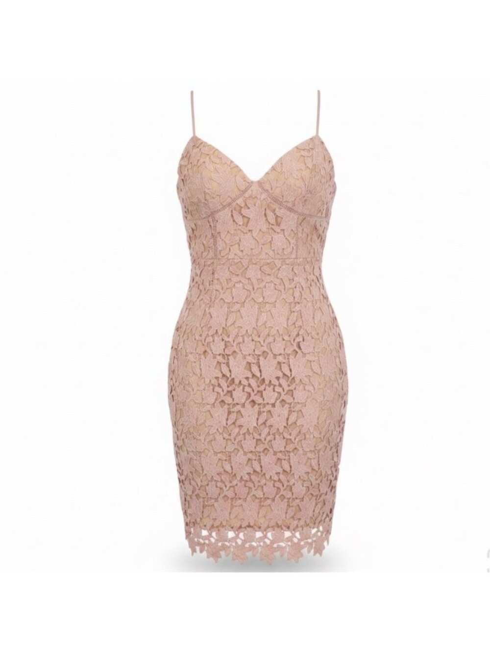 Love Honor Womens Dusty Pink Sofia Dress Elegant Floral Design Size 12